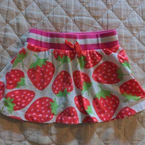 Mini Boden strawberry skort 4-5